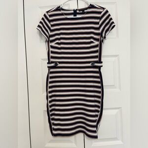 Banana Republic Navy and White Striped Mini Dress